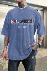 Washed cotton lilpeep short sleeve t-shirt