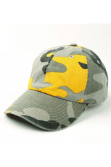 Washed Denim Camouflage Baseball Cap - Unisex