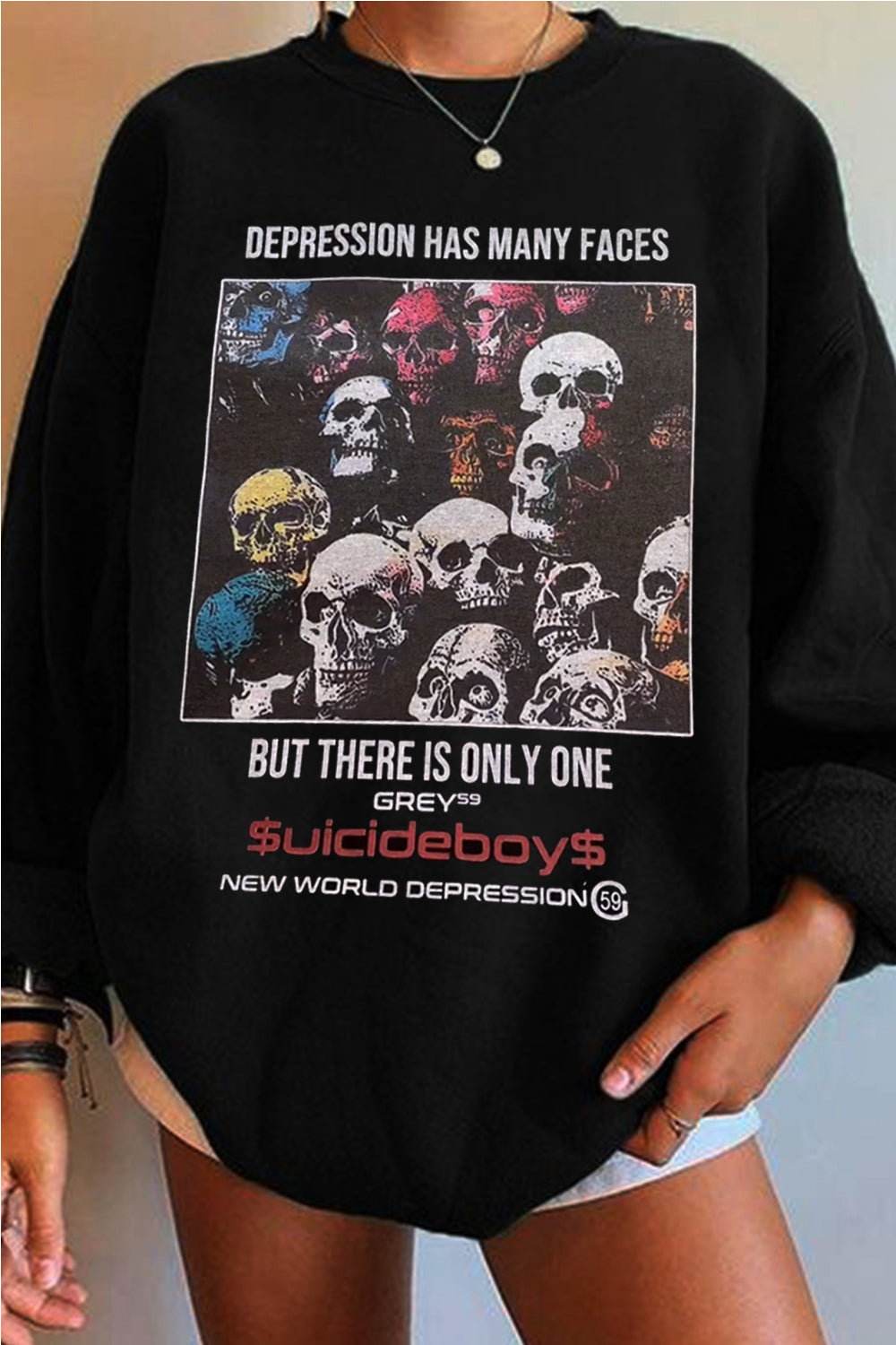 $uicideboy$ skull sweatshirt