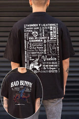 bad bunny retro song short sleeve T-shirt