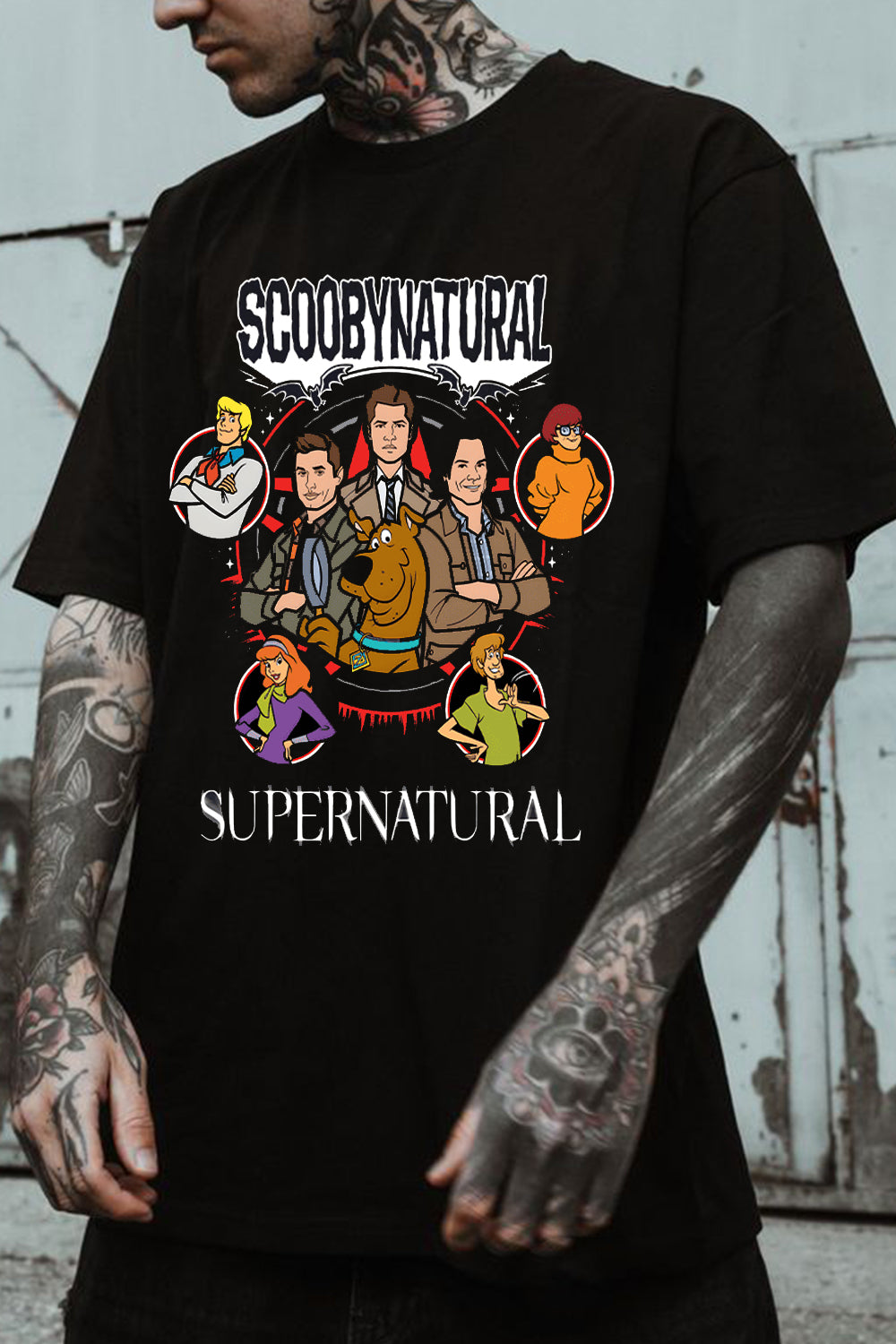 Scoobynatural Supernatural print T-shirt