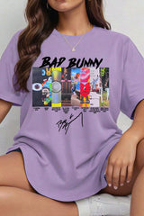 badbunny round neck T-shirt