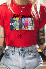 badbunny round neck T-shirt