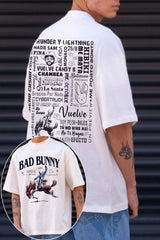 bad bunny retro song short sleeve T-shirt