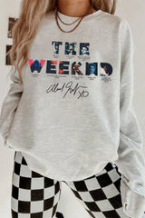 Theweeknd 2025 print sweatshirt