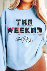 Theweeknd 2025 print sweatshirt