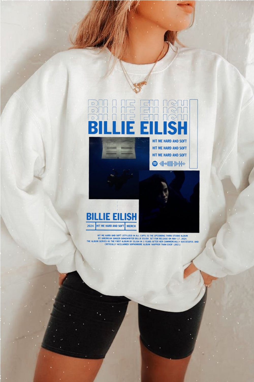 Billie Eilish personalized print sweatshirt