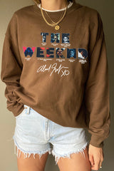 Theweeknd 2025 print sweatshirt