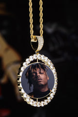 Juice WRLD Rotatable zircon hip hop necklace