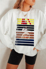 Billie Eilish poster personality casual print sweatshirt