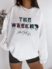 Theweeknd 2025 print sweatshirt