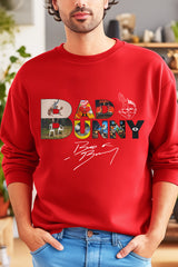 Bad Bunny Album Cover Design Men Sweatshirt