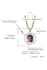 Juice WRLD Rotatable zircon hip hop necklace