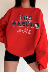 Theweeknd 2025 print sweatshirt