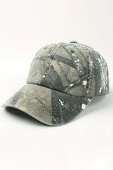 Washed Denim Camouflage Baseball Cap - Unisex