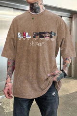 Washed cotton lilpeep short sleeve t-shirt