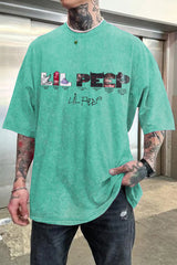 Washed cotton lilpeep short sleeve t-shirt