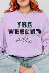 Theweeknd 2025 print sweatshirt