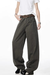 Men's American retro machete cut tapered workwear casual pants