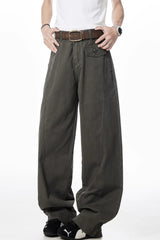 Men's American retro machete cut tapered workwear casual pants