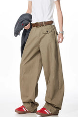 Men's American retro machete cut tapered workwear casual pants