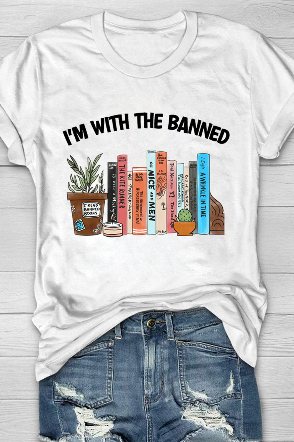 I'm With The Banned Book Lover Shirt