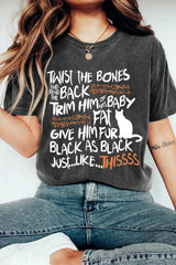 Twist The Bones Cat Halloween Shirt