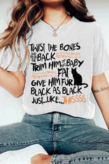 Twist The Bones Cat Halloween Shirt