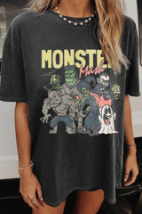 Monster Mash Vintage Ghost Halloween T-shirt