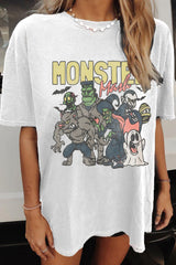 Monster Mash Vintage Ghost Halloween T-shirt