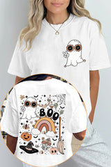 Cute Ghost Boo Halloween Tee For Women