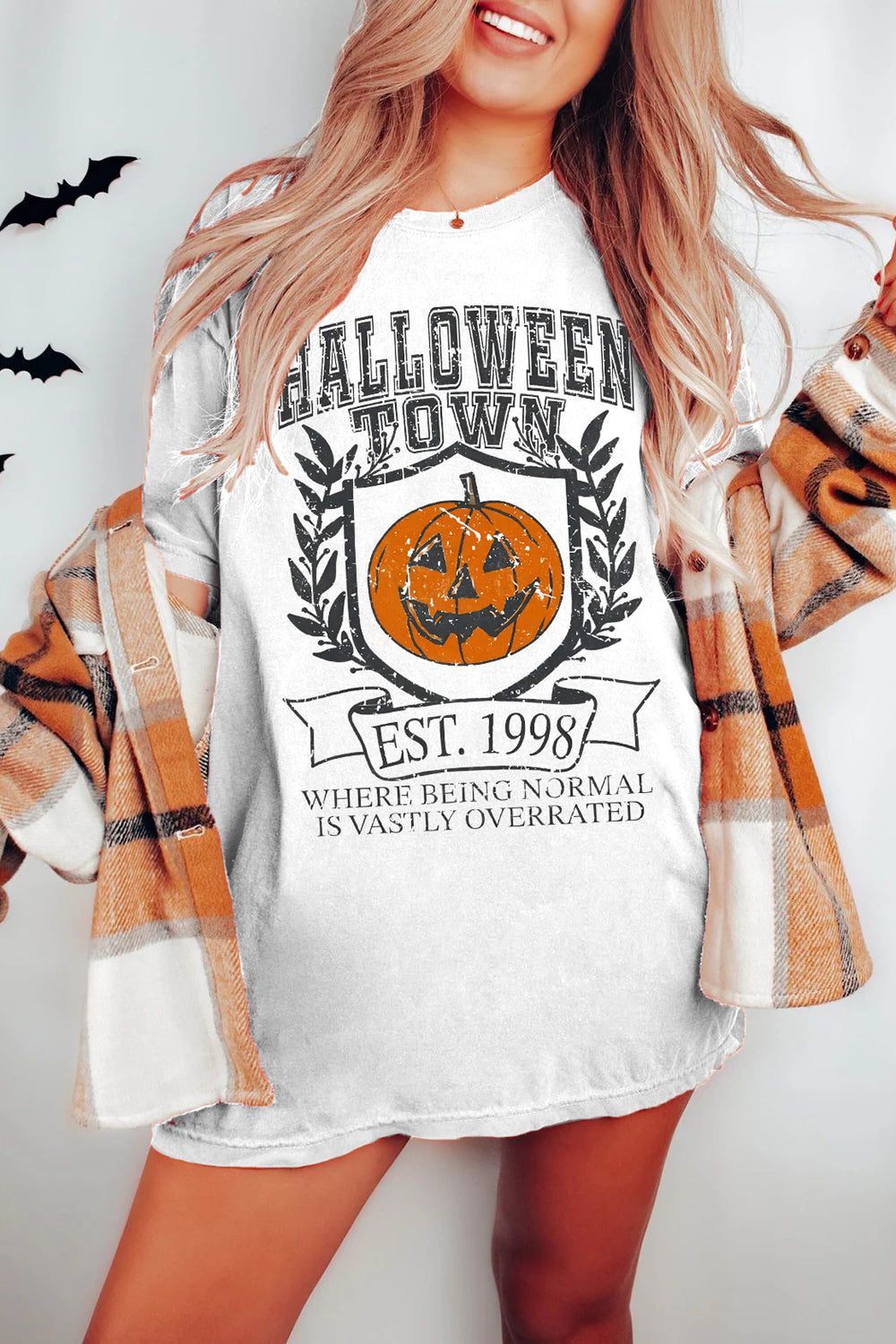 Halloween Town Spooky Pumpkin Tee For Women