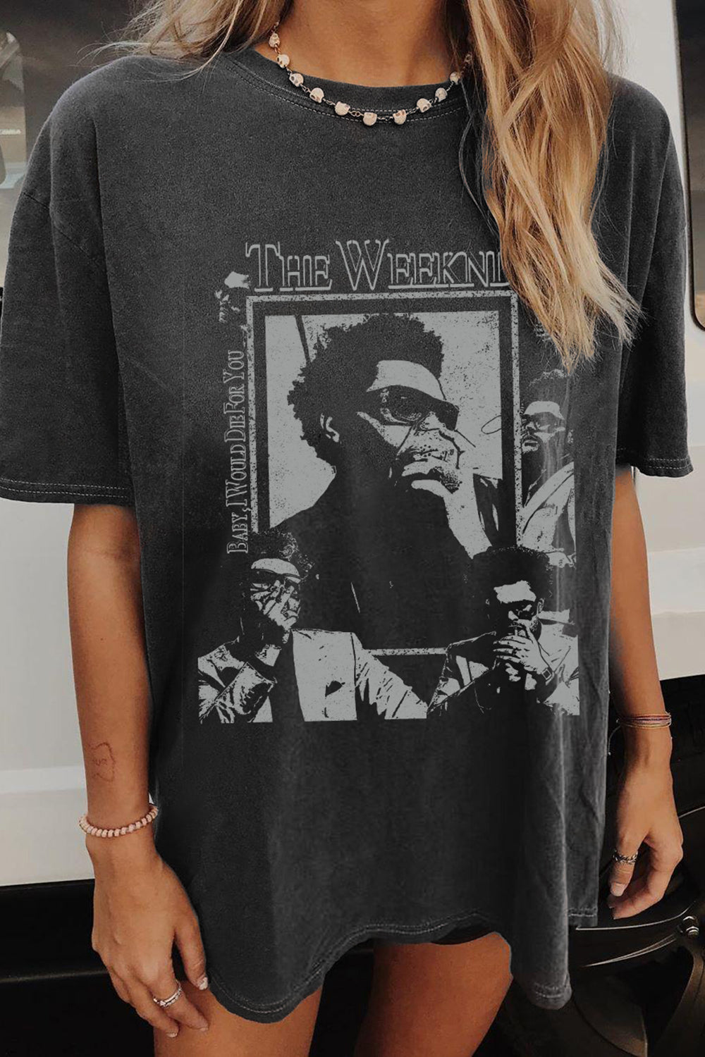 Vintage The Weeknd Baby I Would Die For You Tee For Women