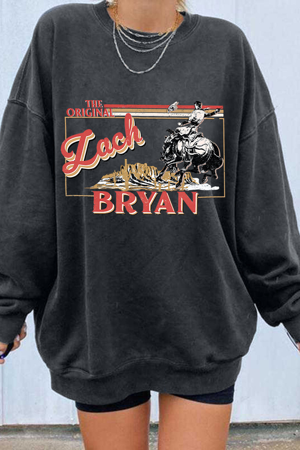 Western Zach Bryan Cowboy Sweatshirt For Women