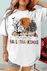 Hallo Thanksmas Halloween Tee For Women