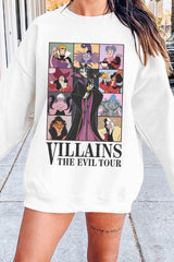 Vintage Villains Evil Tour Sweatshirt For Women