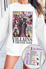 Vintage Villains Evil Tour Sweatshirt For Women