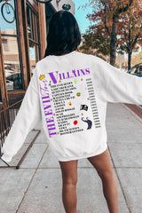 Vintage Villains Evil Tour Sweatshirt For Women