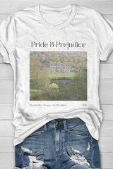 Pride and Prejudice Jane Austen Merch Bookish Tee For Women