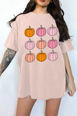 Fall Pumpkin Halloween Tee For Women