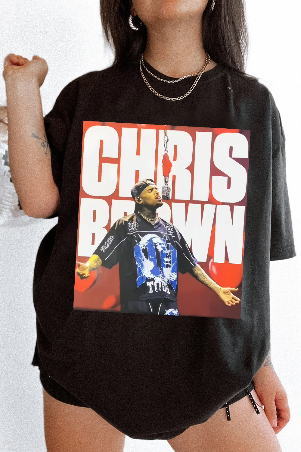 Chris Brown Concert Graphic Tee For Women