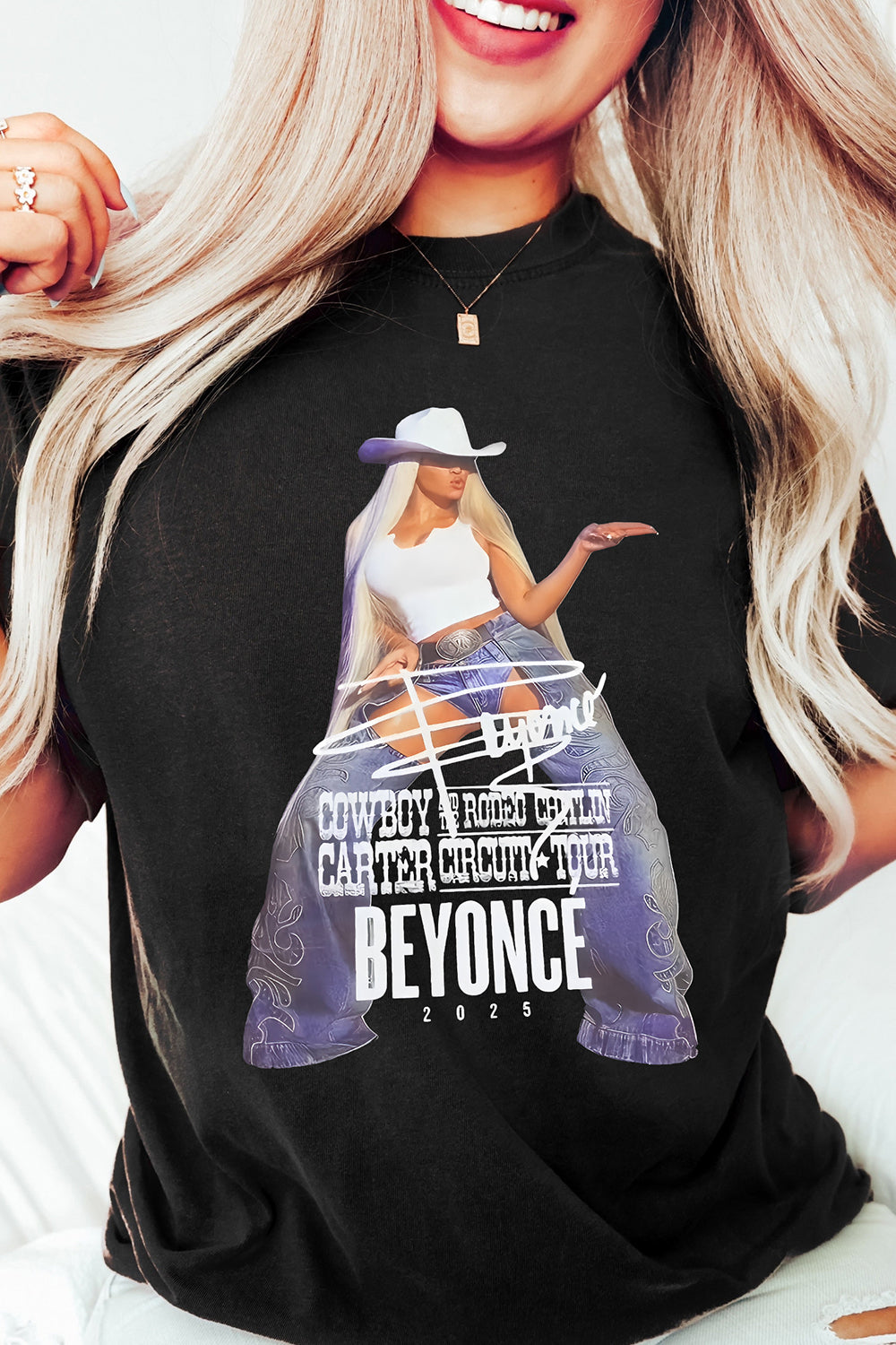 Beyoncé Carter Cowboy Concert Tee For Women