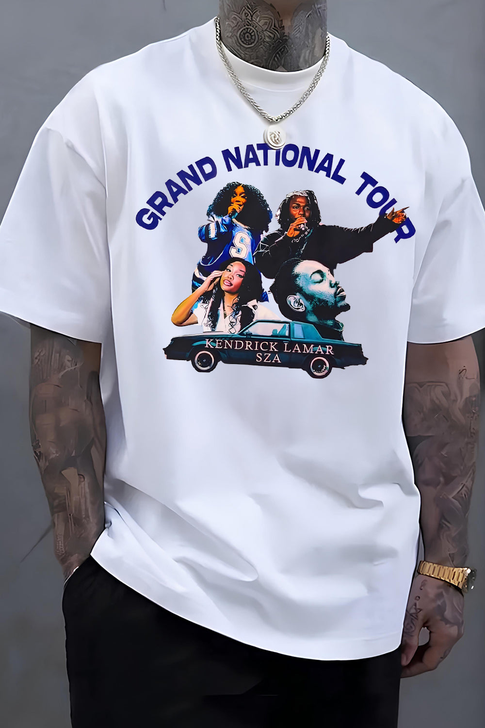 Grand National Tour Kdot&SZA Tee For Men