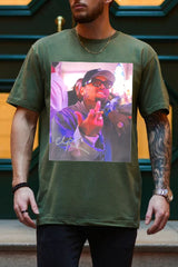 Chris Brown Breezy Tour Middle Finger Graphic Tee For Men