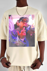 Chris Brown Breezy Tour Middle Finger Graphic Tee For Men