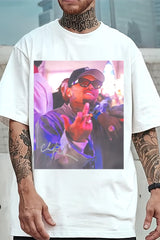 Chris Brown Breezy Tour Middle Finger Graphic Tee For Men