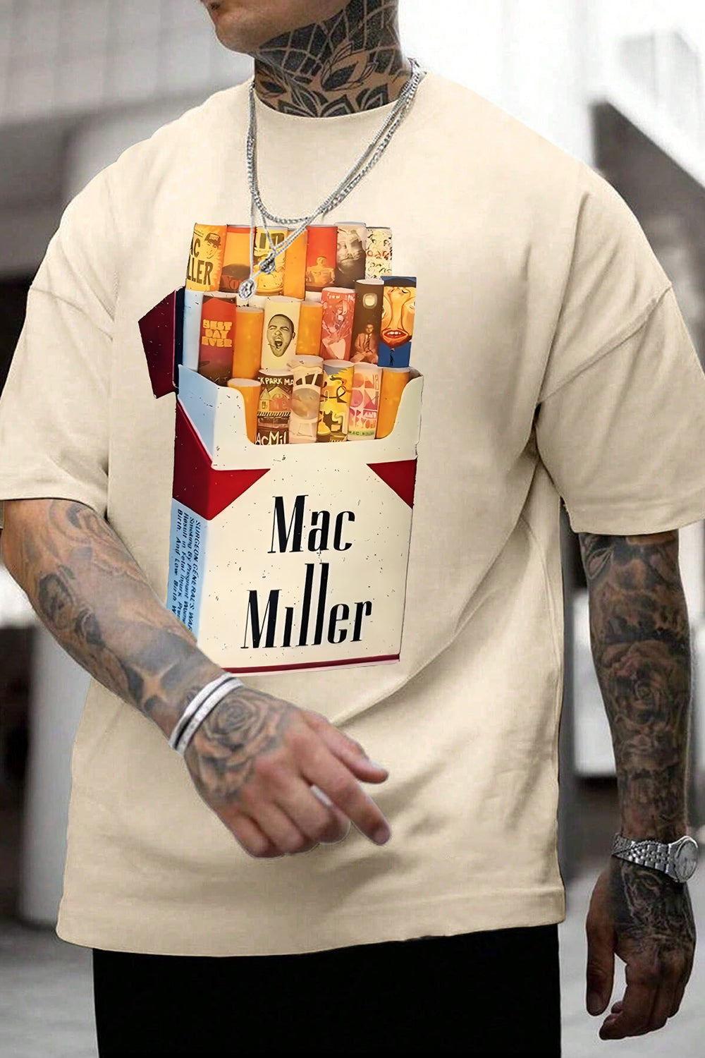 Mac Miller Cigarette Case Graphic Tee For Men