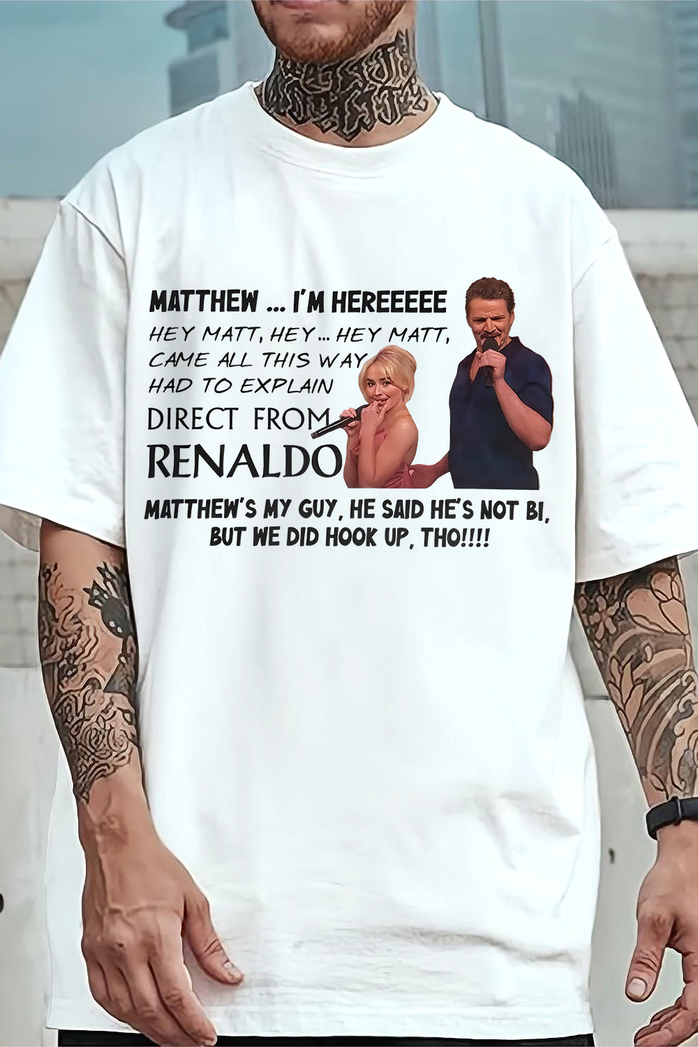 Sabrina Carpenter Pedro “Hey Matt” Tee For Men