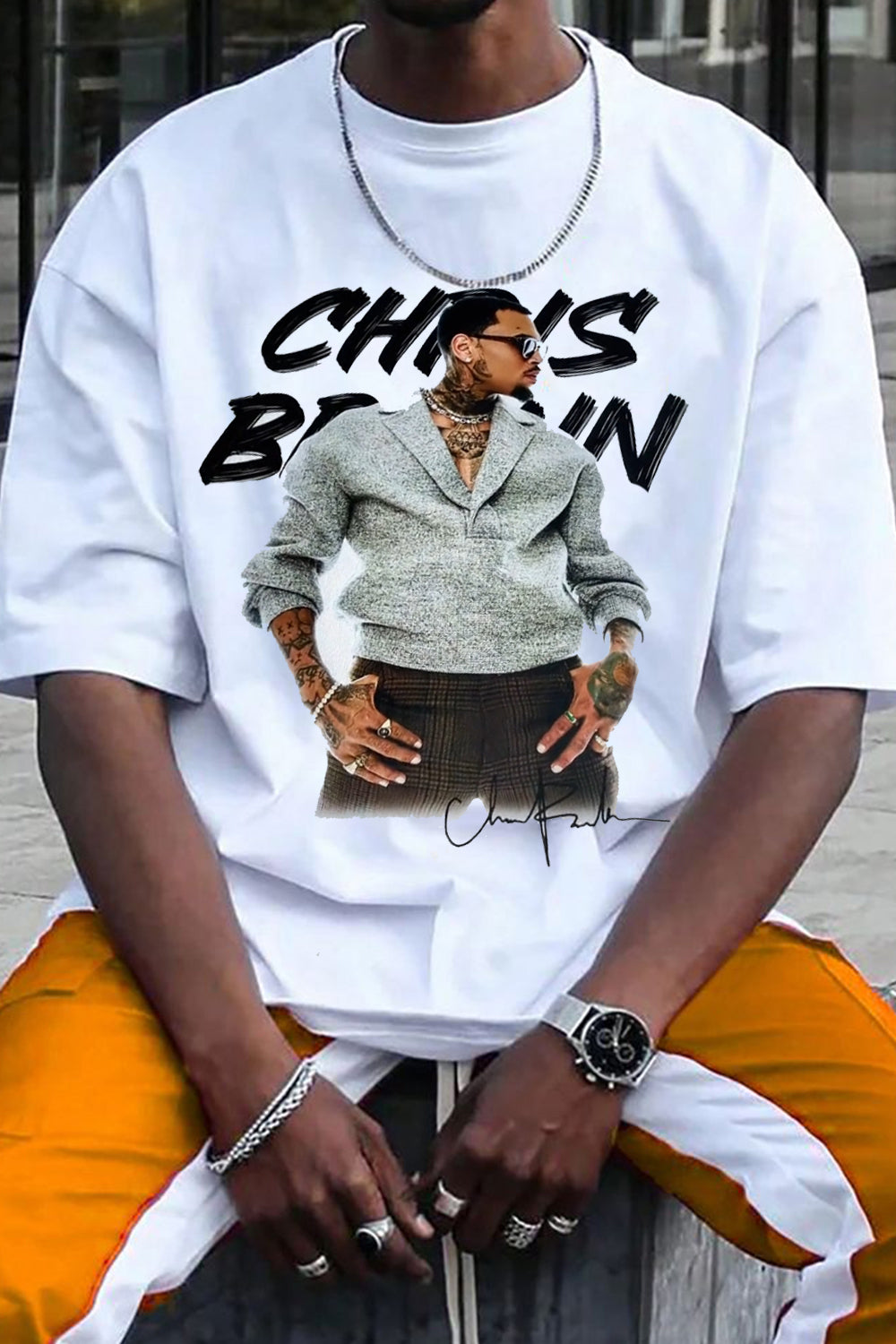 Graphic Chris Brown 11:11 Abum Shirt For Men