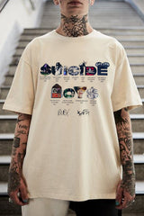 uicideboys letter personality men's round neck T-shirt